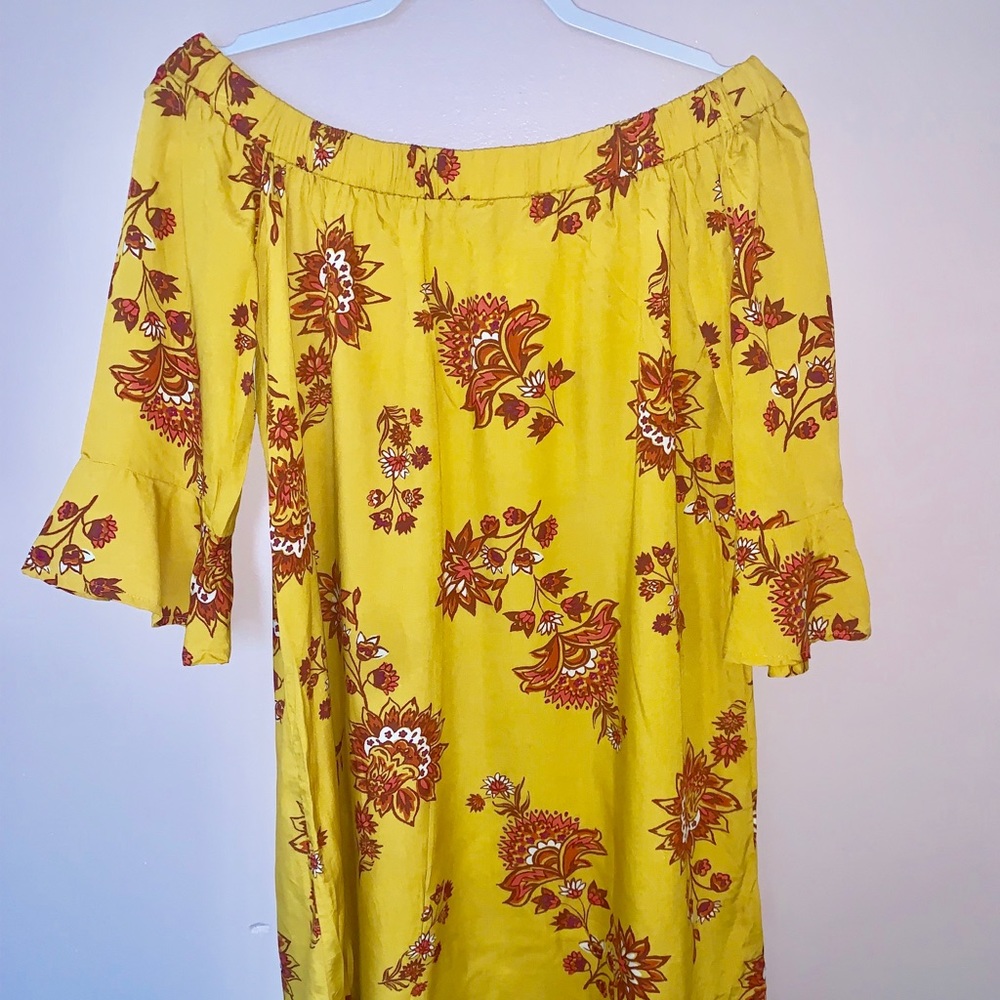 Off the shoulder midi dress